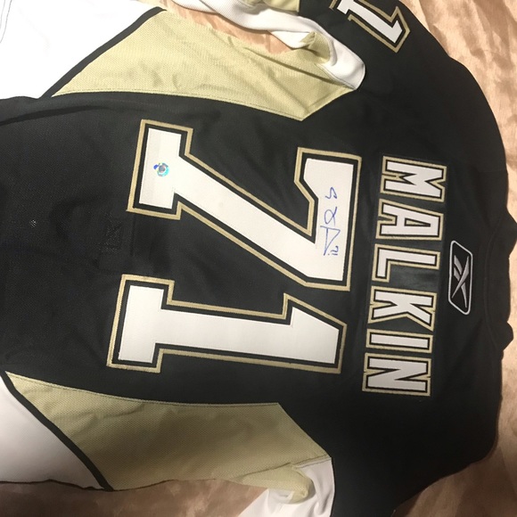 2009 Stanley cup champions signed jersey Evgeni Malkin 24/40 n set of rings 2014 - Picture 2 of 15